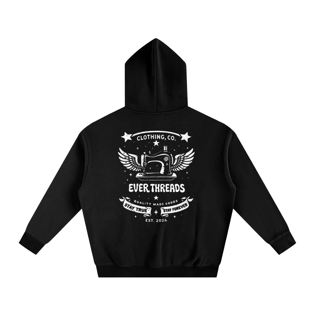 Essential Heavyweight Hoodie - Black